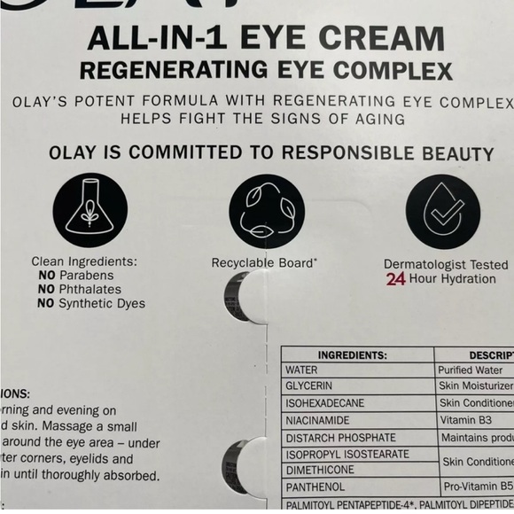 Olay Ultimate Niacinamide + Hyaluronic + Peptide Eye Cream (0.5 fl. oz., 2 pk.) - Picture 5 of 6